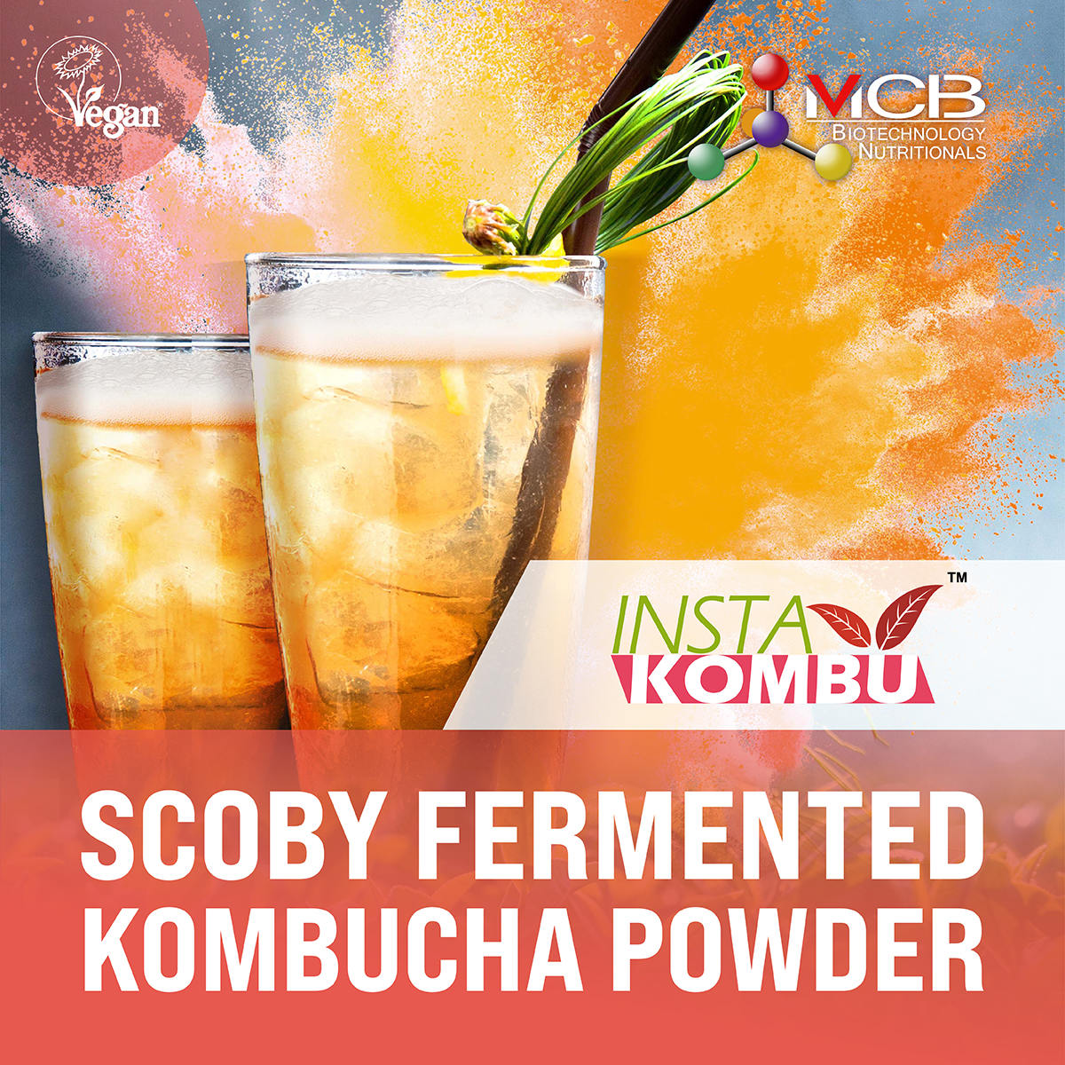 INSTAKOMBU™ SCOBY Fermented Kombucha Powder
